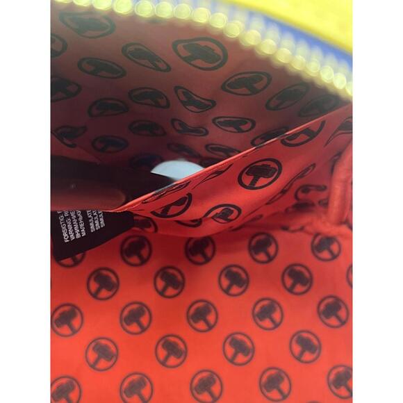 Loungefly Marvel Thor Love And Thunder Mini Backpack Wallet Set Womens Glow - Picture 14 of 16